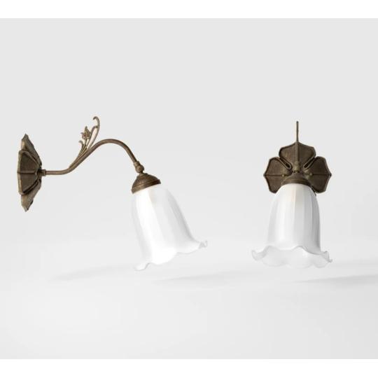 klasszikus elegans szecesszios romantikus falikar lampa haloszoba rez uvegburas virag forma polgari szecesszios antikolt opal uvegbura .jpg